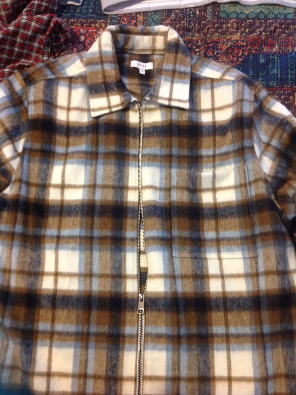 Reiss Men's Multicolor Lightweight Shirt/Jacket - Extra Large - New without Tags
